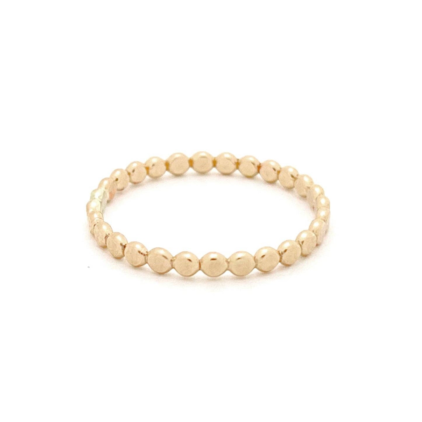 Pebble Stacking Ring - Waterproof, Hypoallergenic, Dainty: Gold / 5