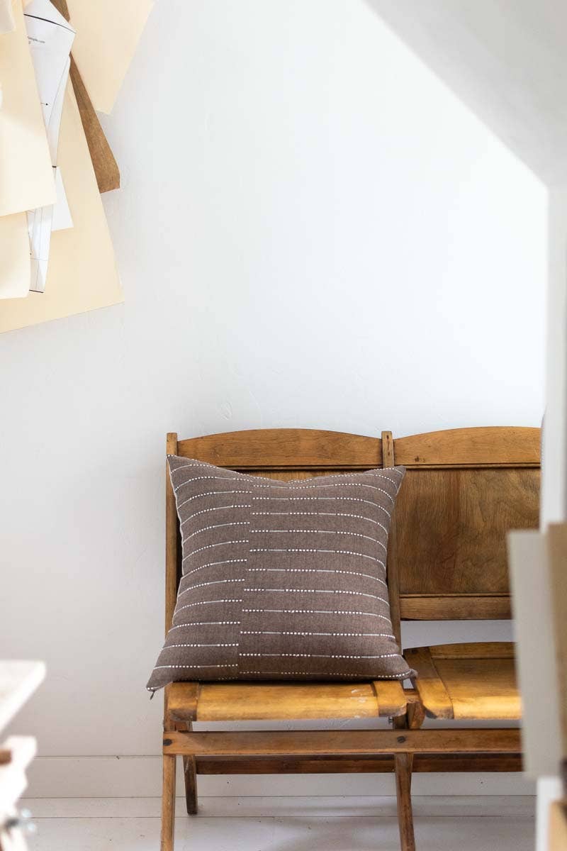 Woven Pillow in Checkers