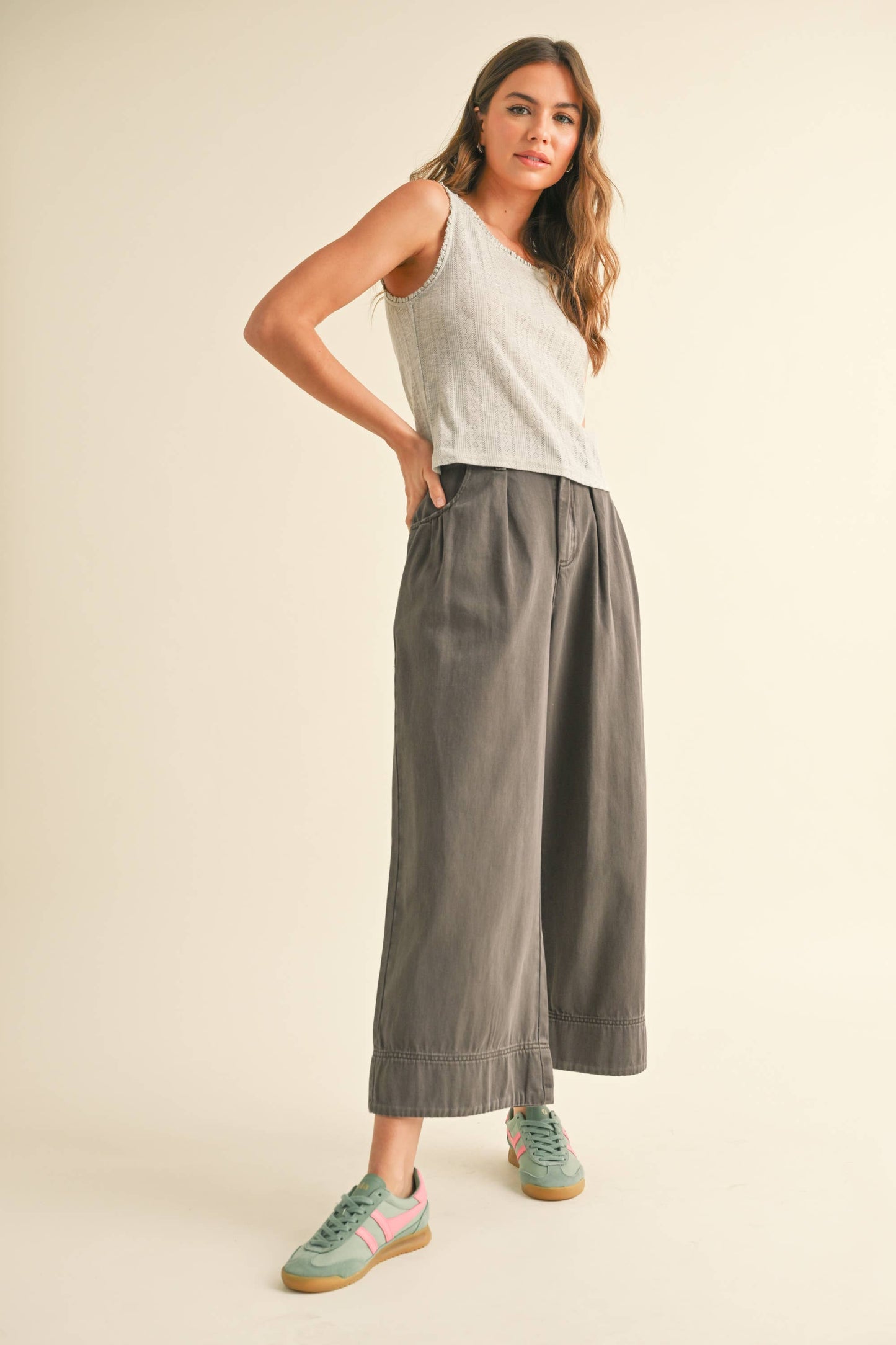 Pleated Trousers | Brown