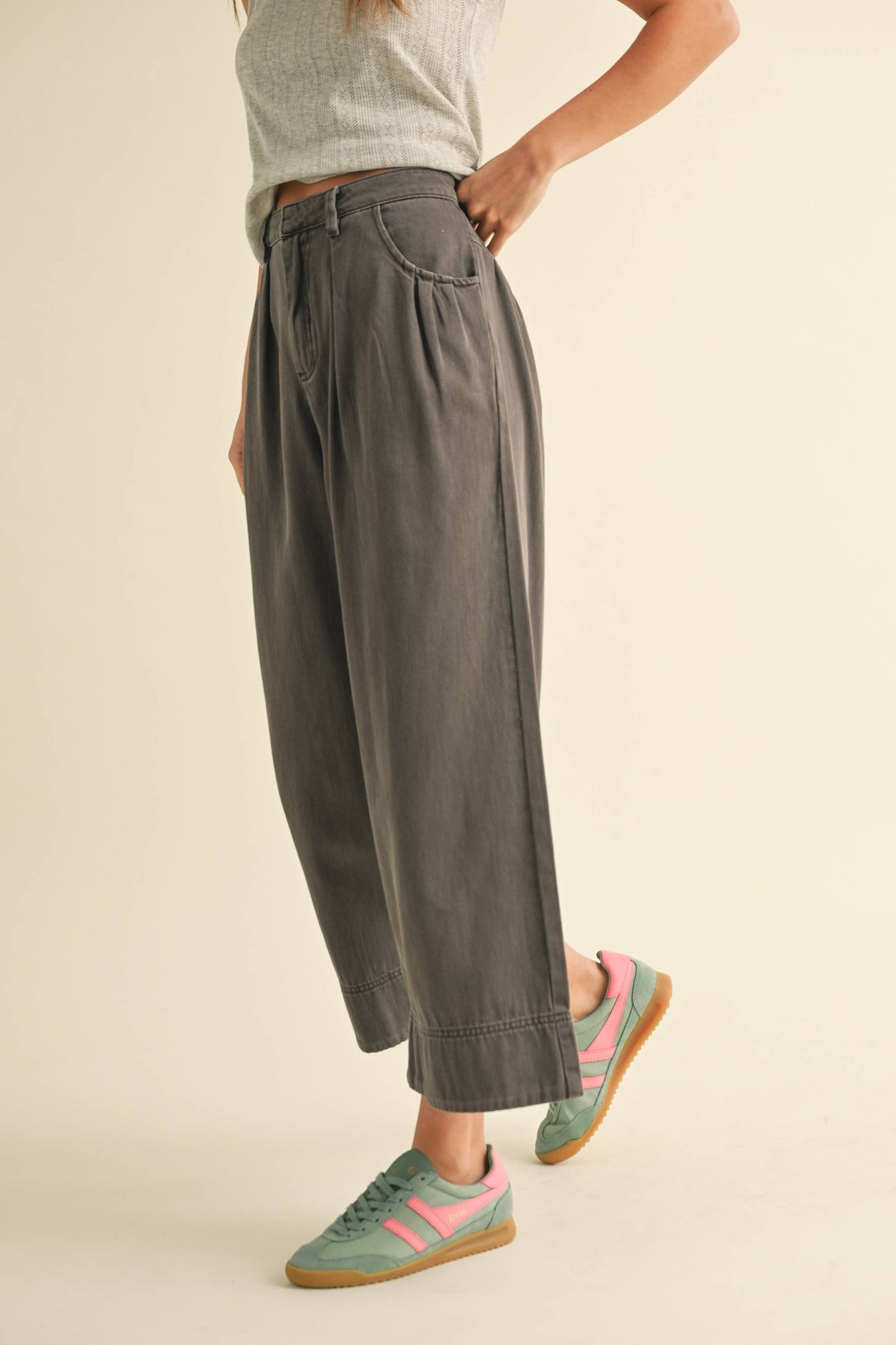 Pleated Trousers | Brown