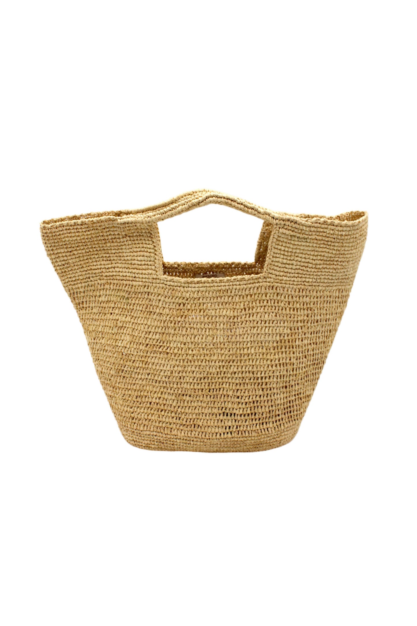 Crochet Straw Basket | Natural