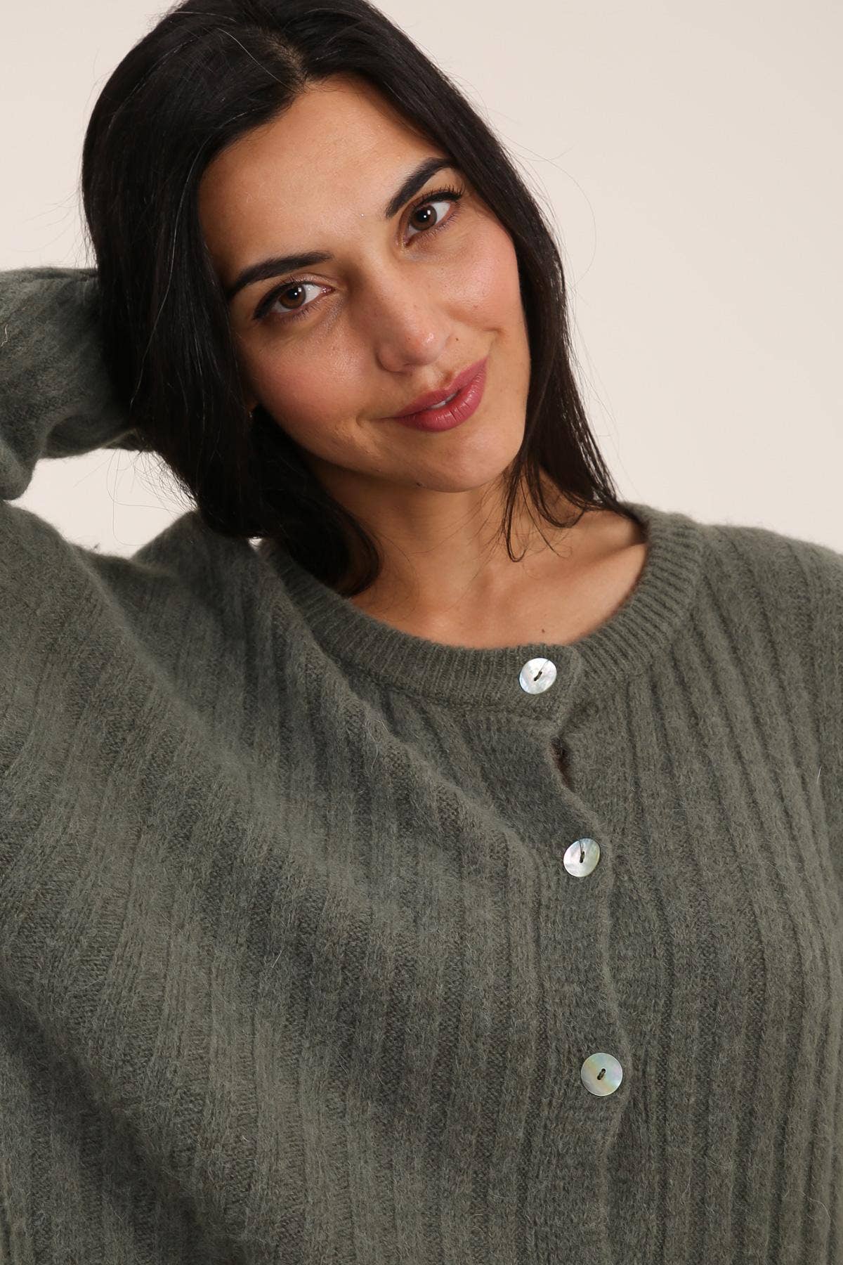 Baby Alpaca Cardigan | Ecru