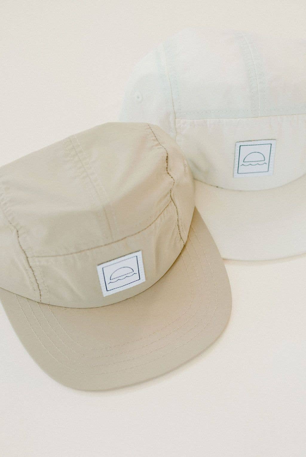 Nylon Five-Panel Cap in Sage: Youth
