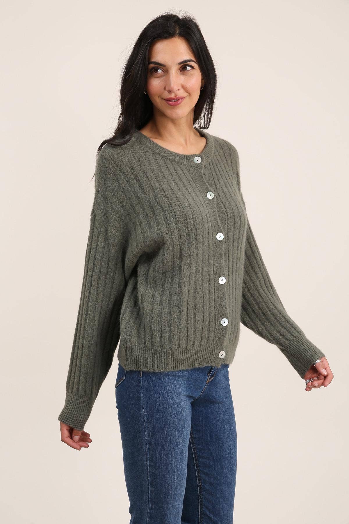 Baby Alpaca Cardigan | Ecru