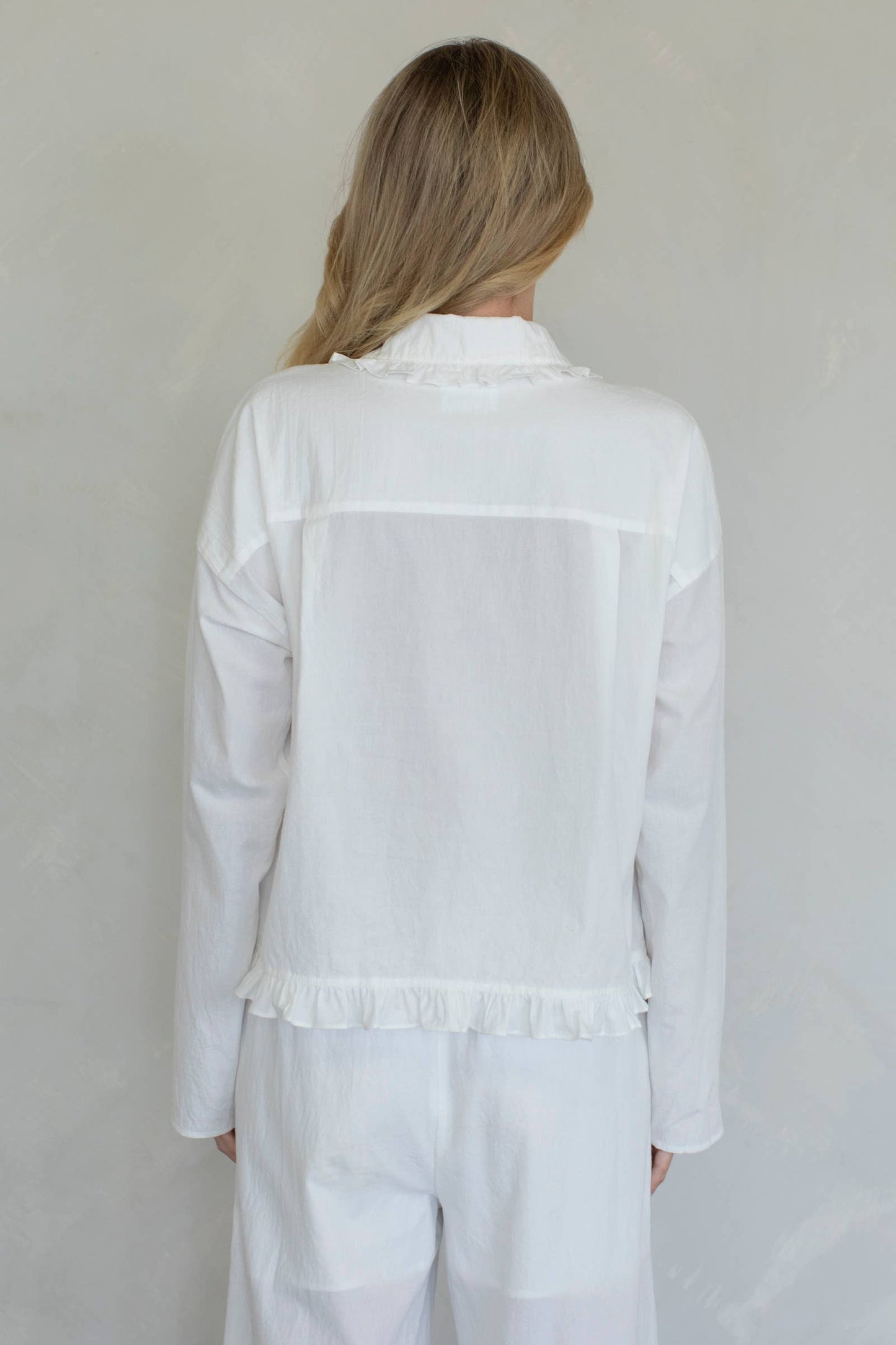 Talia Blouse: Ivory / M