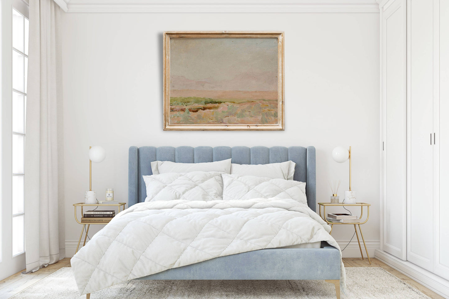 Rustic Desert Painting | Desert Wall Art | Vintage Boho Painting | Earth Tone: 8x10 inch