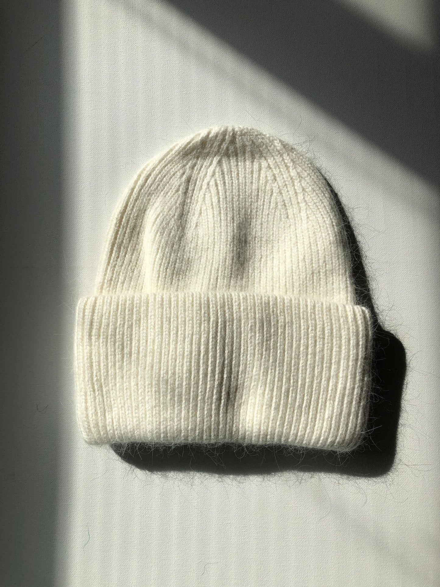 Angora Wool Beanie | Sand