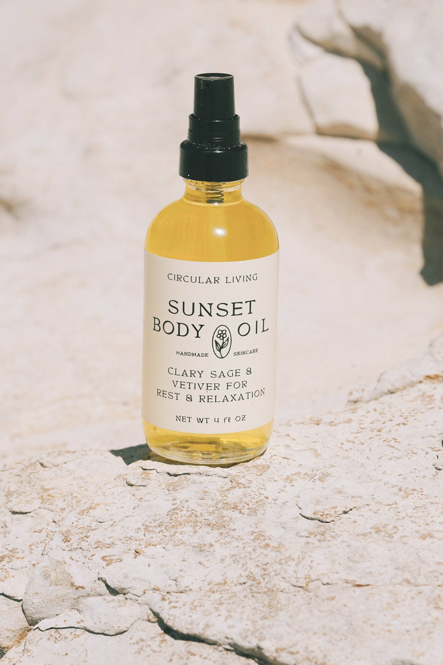Sunset Body Oil | Clary Sage & Vetiver | 4 fl oz