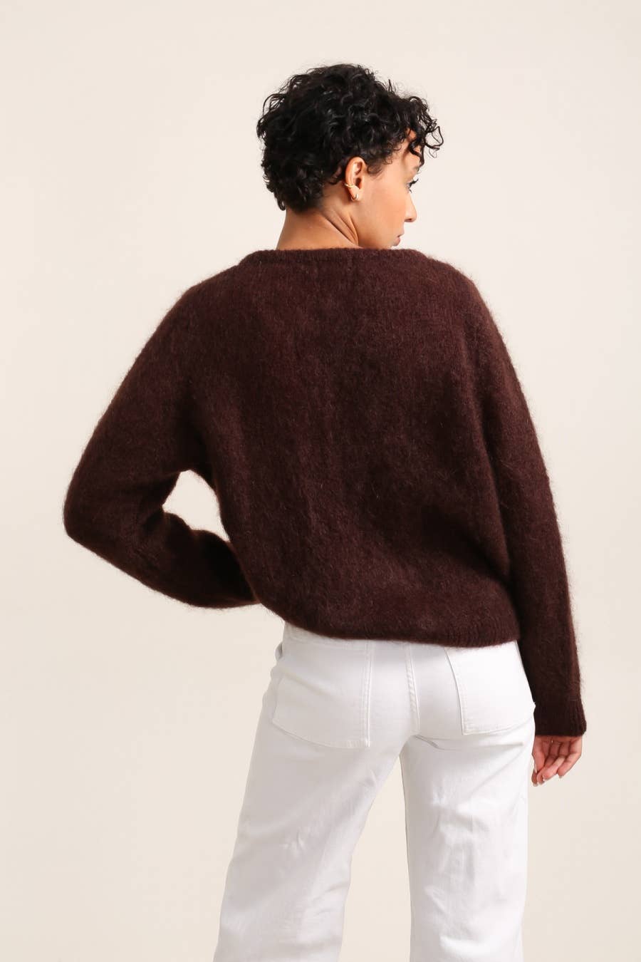 Mohair Cardigan | Deep Chocolate