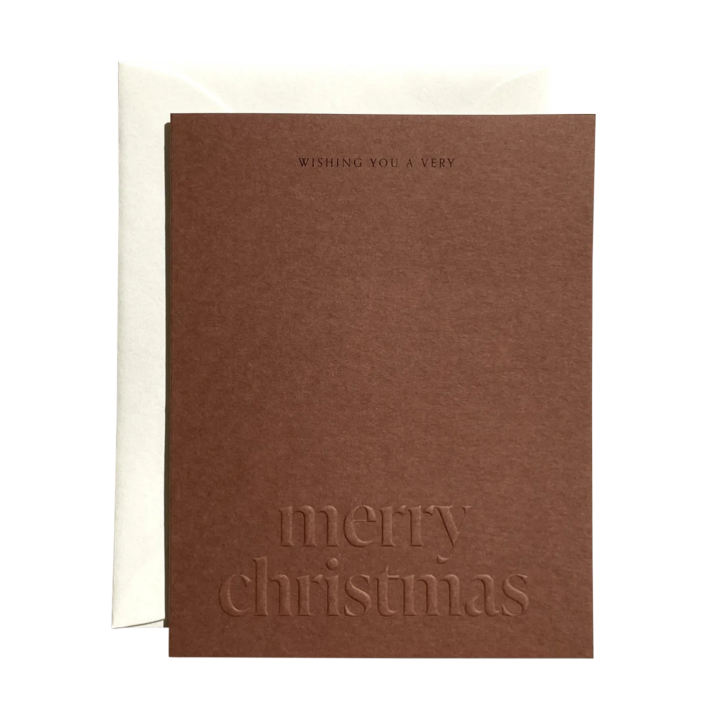 Merry Christmas Note Card | Chestnut