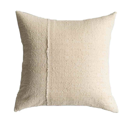 Woven Pillow in Textured Beige - OOAK