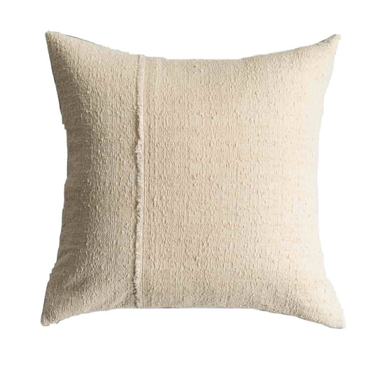 Woven Pillow in Textured Beige - OOAK