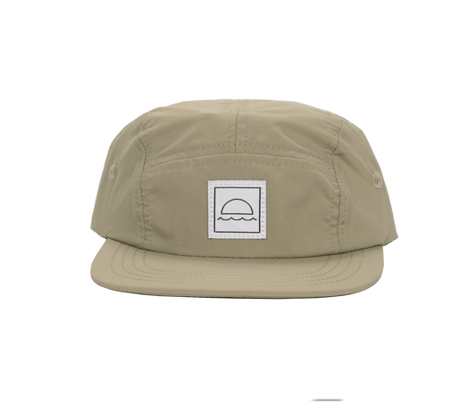 Nylon Five-Panel Cap in Sage: Toddler