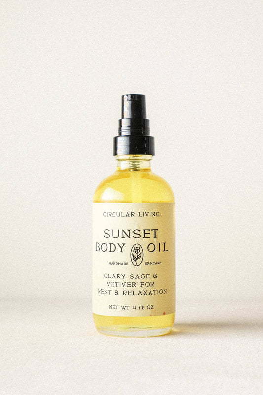 Sunset Body Oil | Clary Sage & Vetiver | 4 fl oz