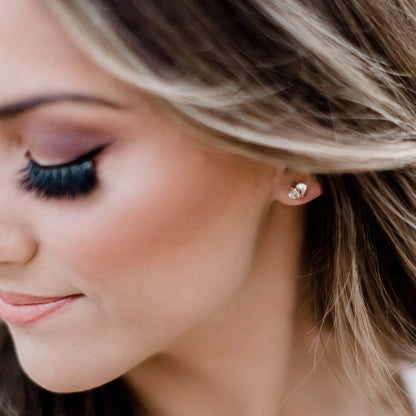 Herkimer Diamond Earrings | 14k Gold Fill & Sterling Silver: Silver