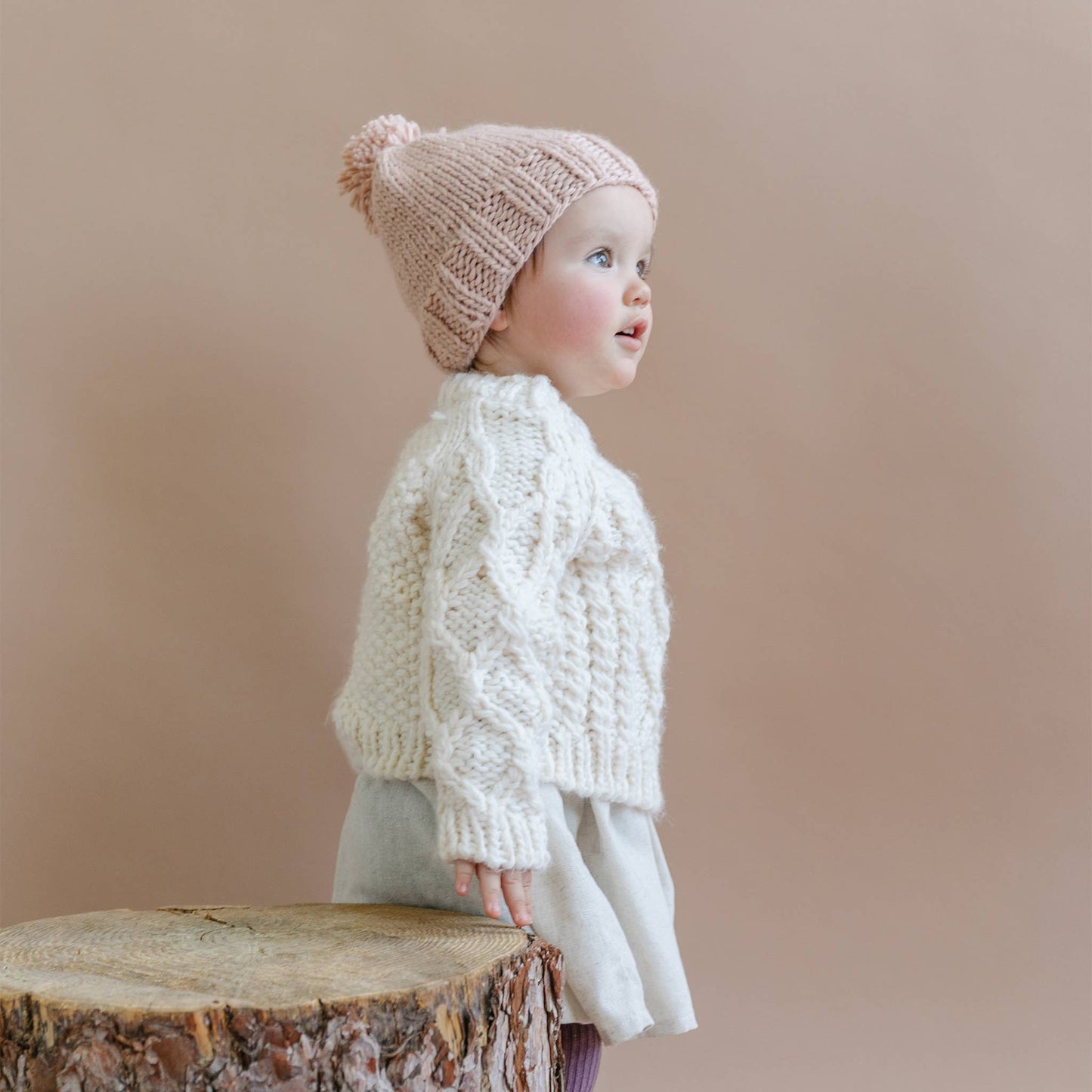Fisherman Sweater, Cream Baby Kids Clothing Apparel Winter: M 2-3y