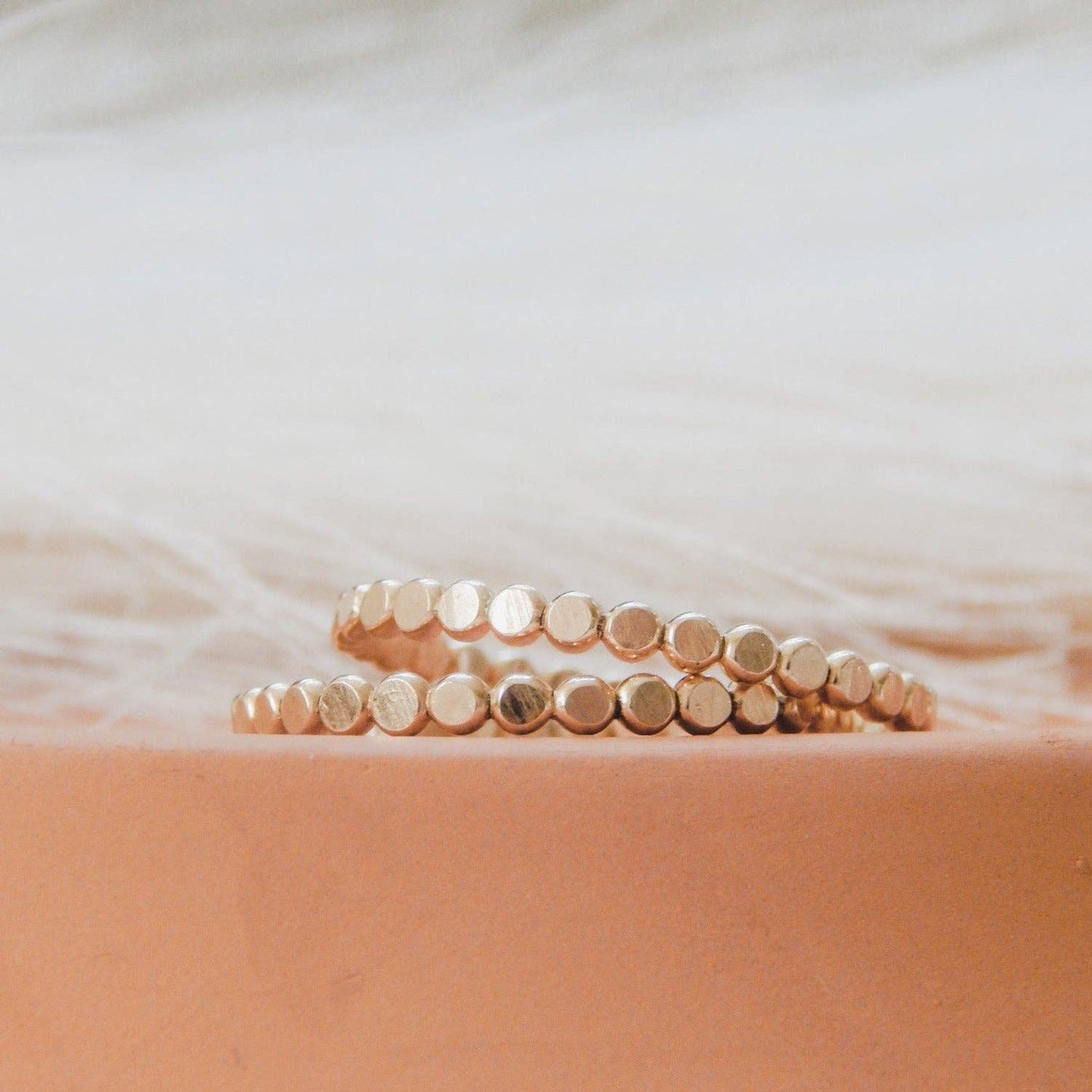 2.5mm Pebble Stacking Ring - Waterproof, Hypoallergenic, Dainty: Gold / 9