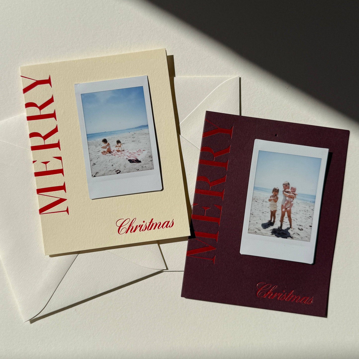 Merry Christmas Note Card | Creme