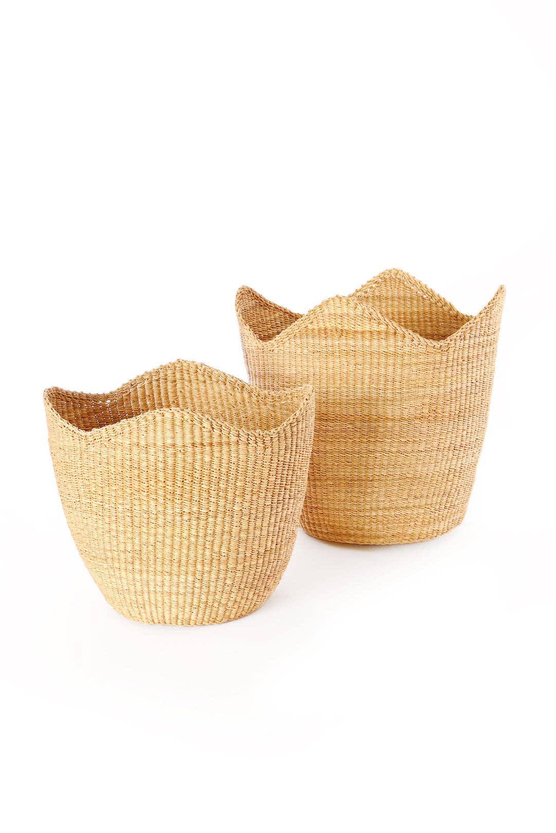 Petite Natural Elephant Grass Tulip Basket