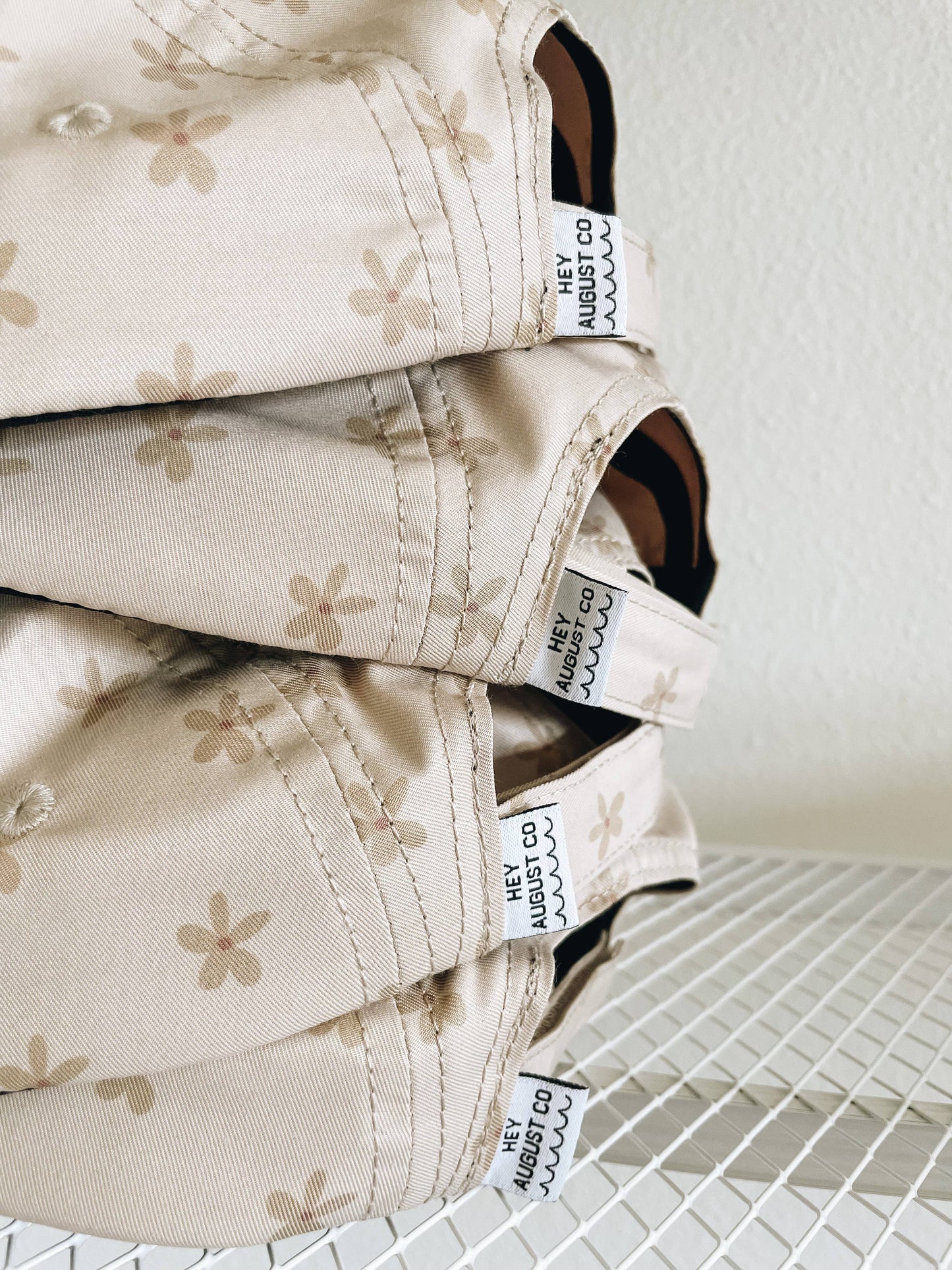 Printed Five-panel cap in Poppy: Infant