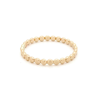 Pebble Stacking Ring - Waterproof, Hypoallergenic, Dainty: Gold / 5