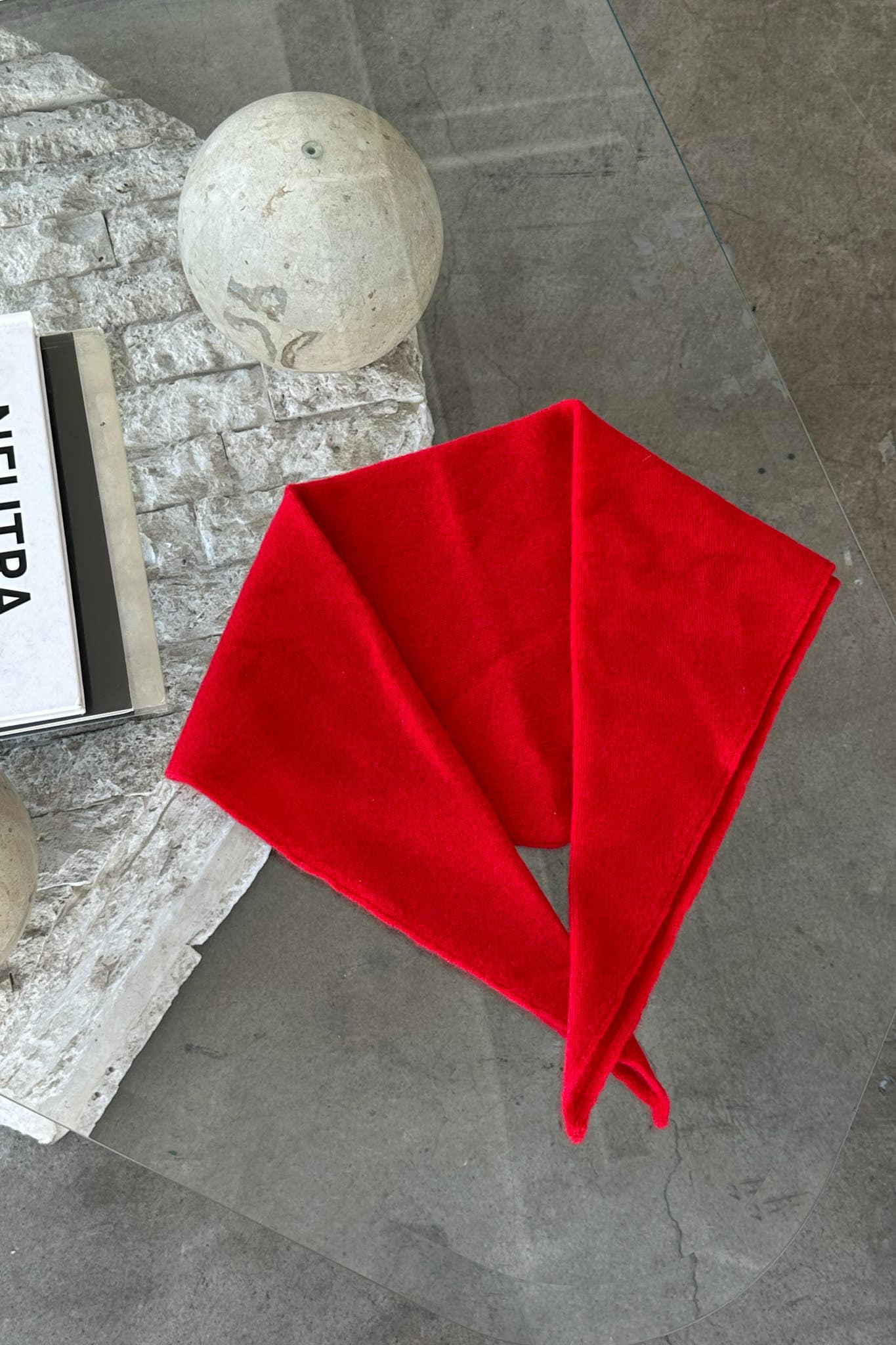 Cashmere Bandana: Red