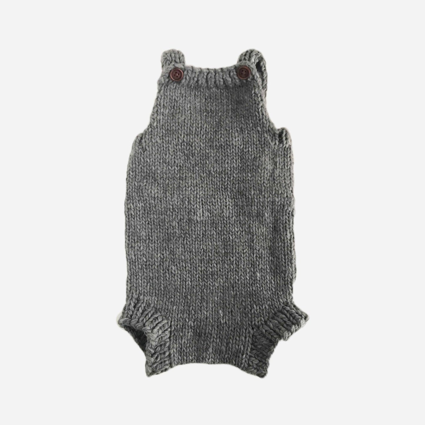 Hand-knit Romper | Hand Knit Kids & Baby Clothing: Zinc / S; 12-18m