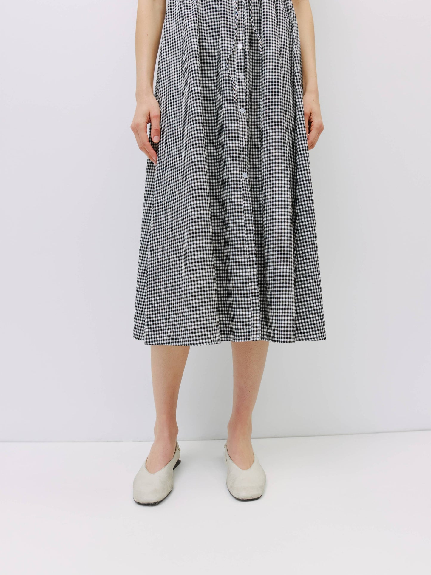 Gingham Midi Dress