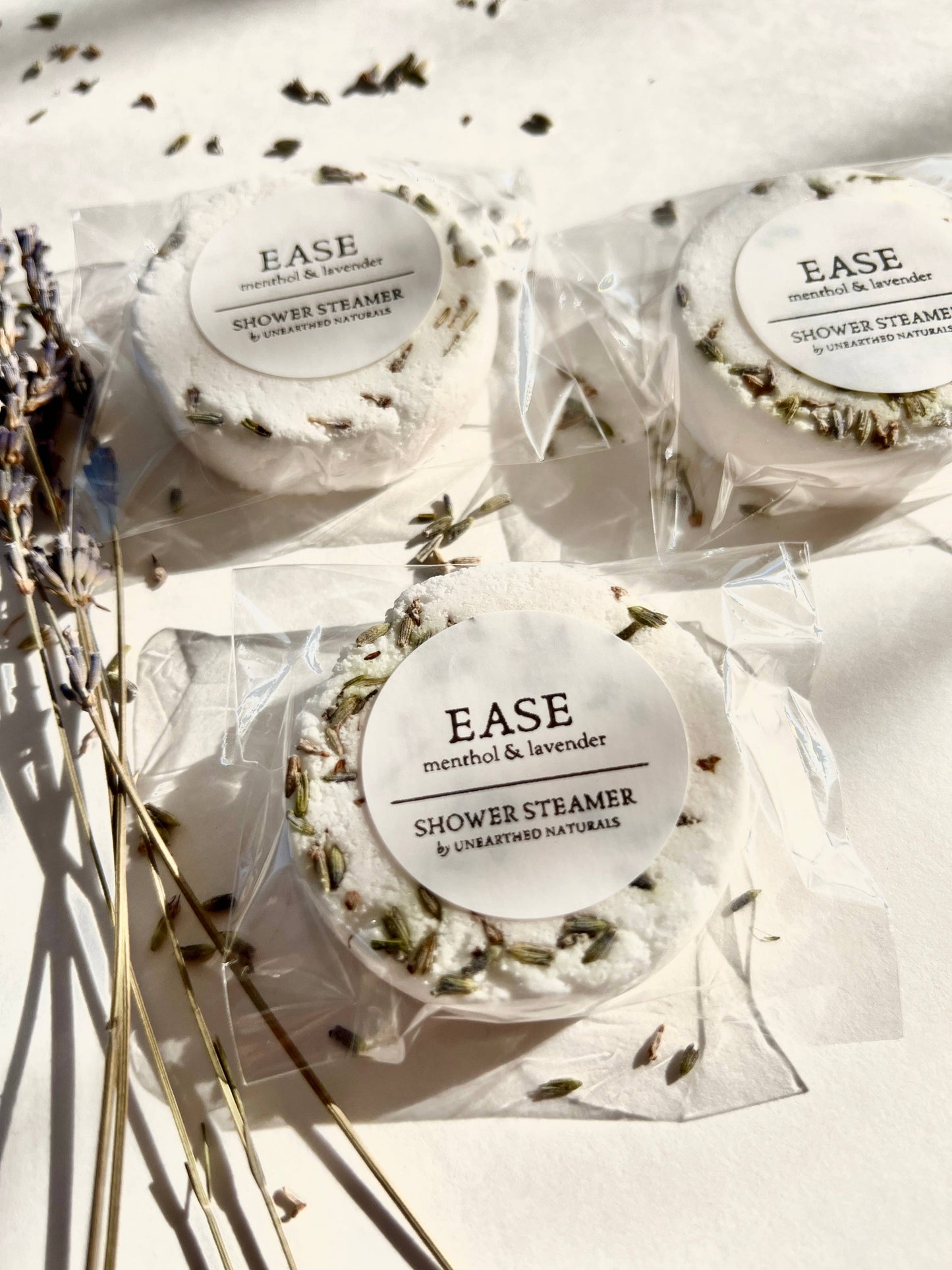 Ease – Lavender + Menthol Shower Steamers | Relaxation