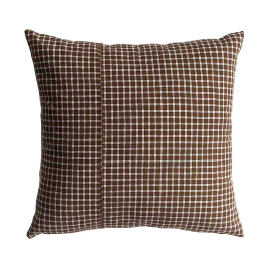 Woven Pillow in Checkers