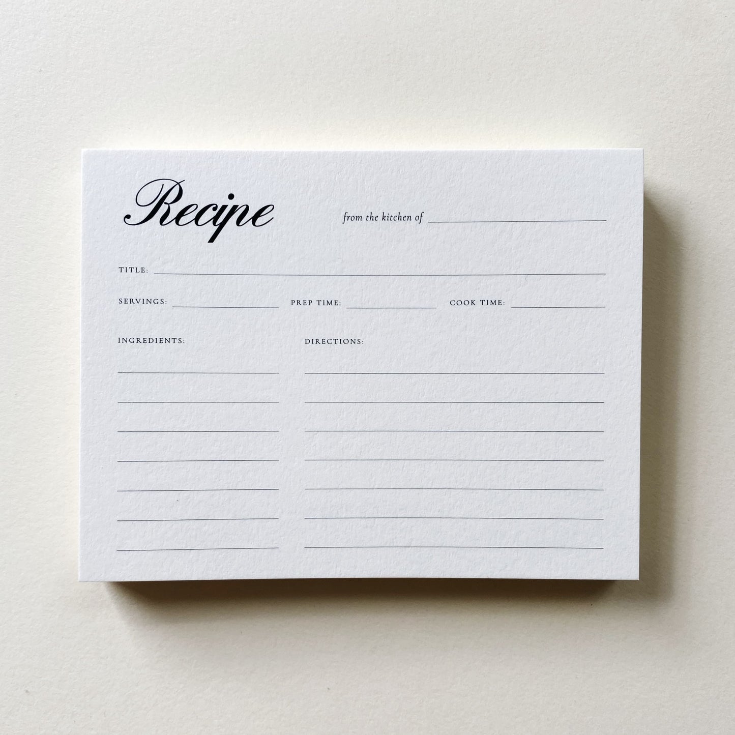 Recipe Cards | Set of 12