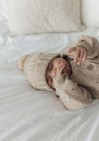 Purl Knit Romper | Honey Sprinkles: 2-3