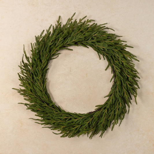 30" SOFT TOUCH NORFOLK PINE WREATH
