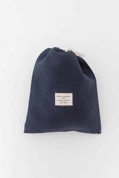 Keepsake Linen Dinner Napkin Set | Navy | Set of Four