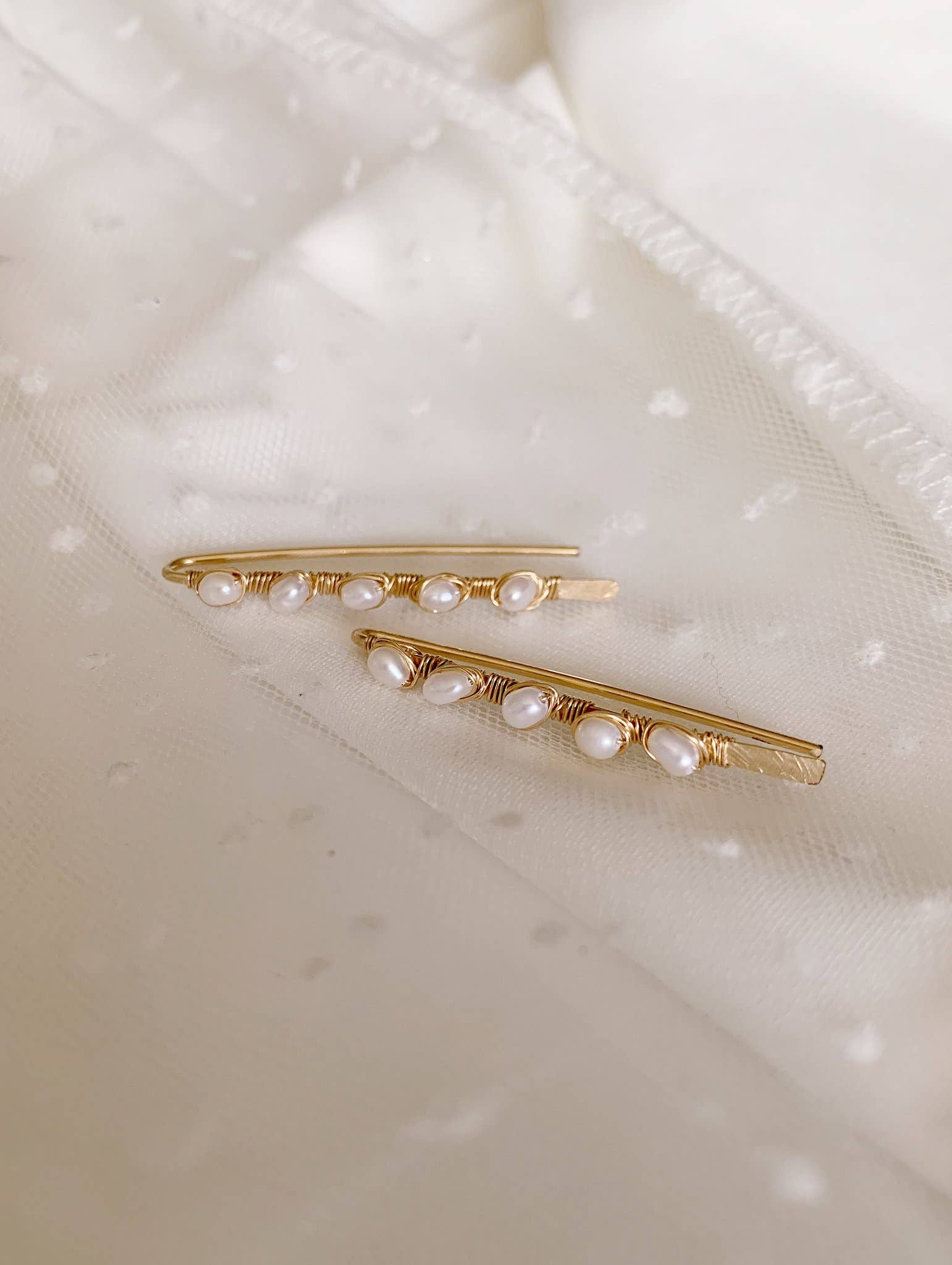 Pearl Arch Ear Climbers