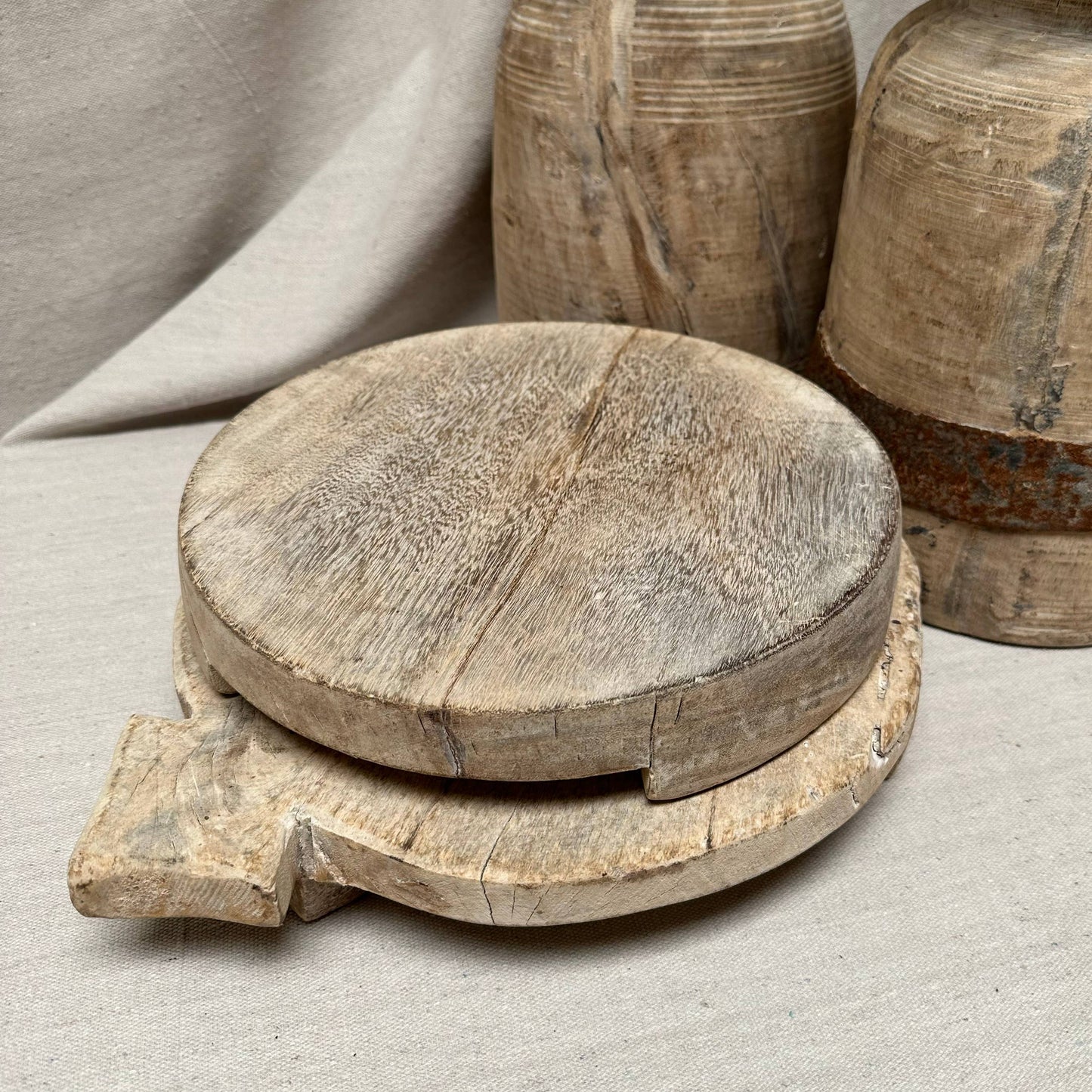 Antique Wood Riser | Chapati Board