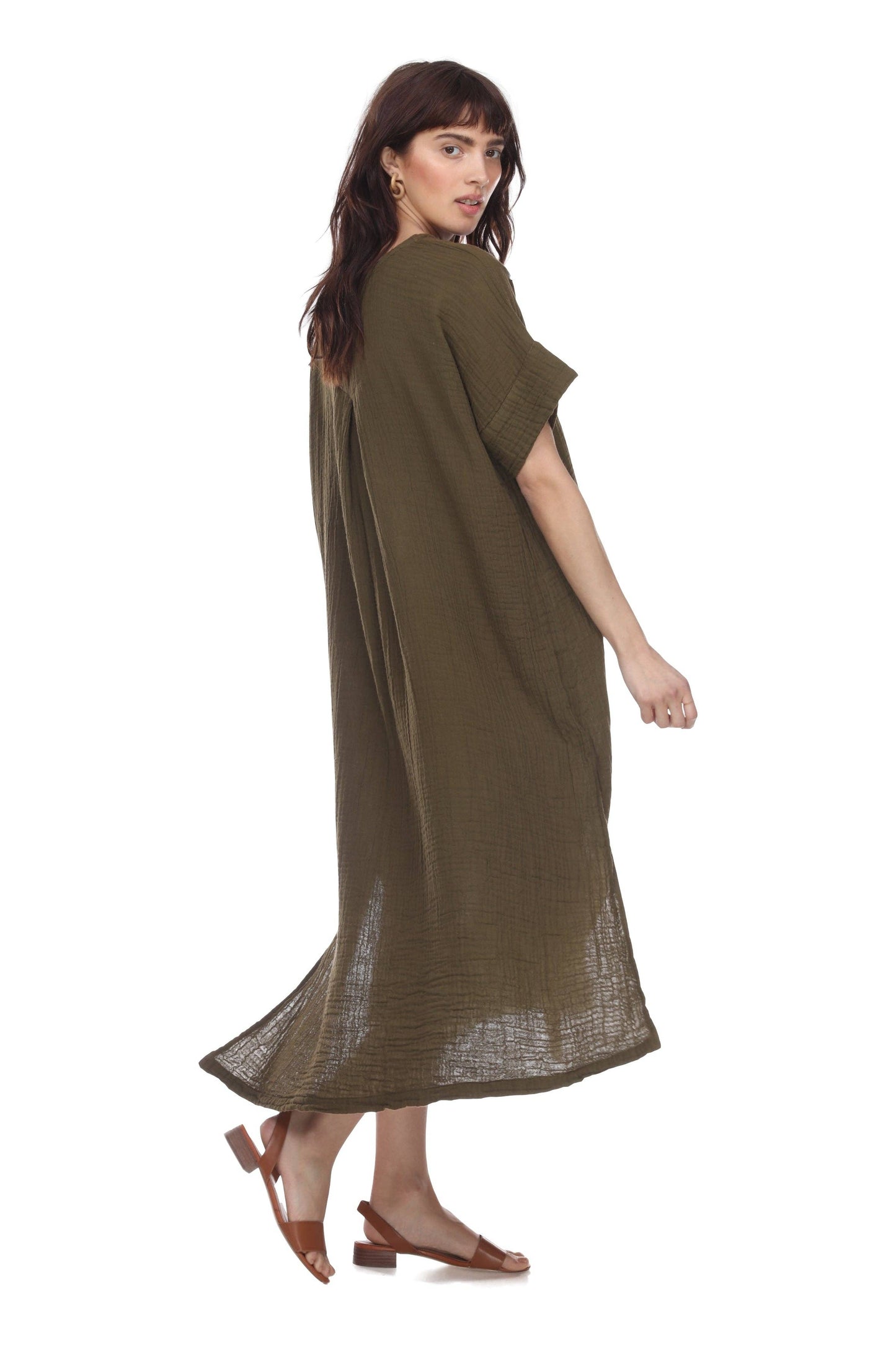 Laguna Dress: Olive / One Size