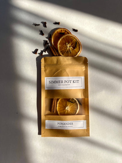 Pomander Simmer Pot Kit | Holiday Stovetop Potpourri