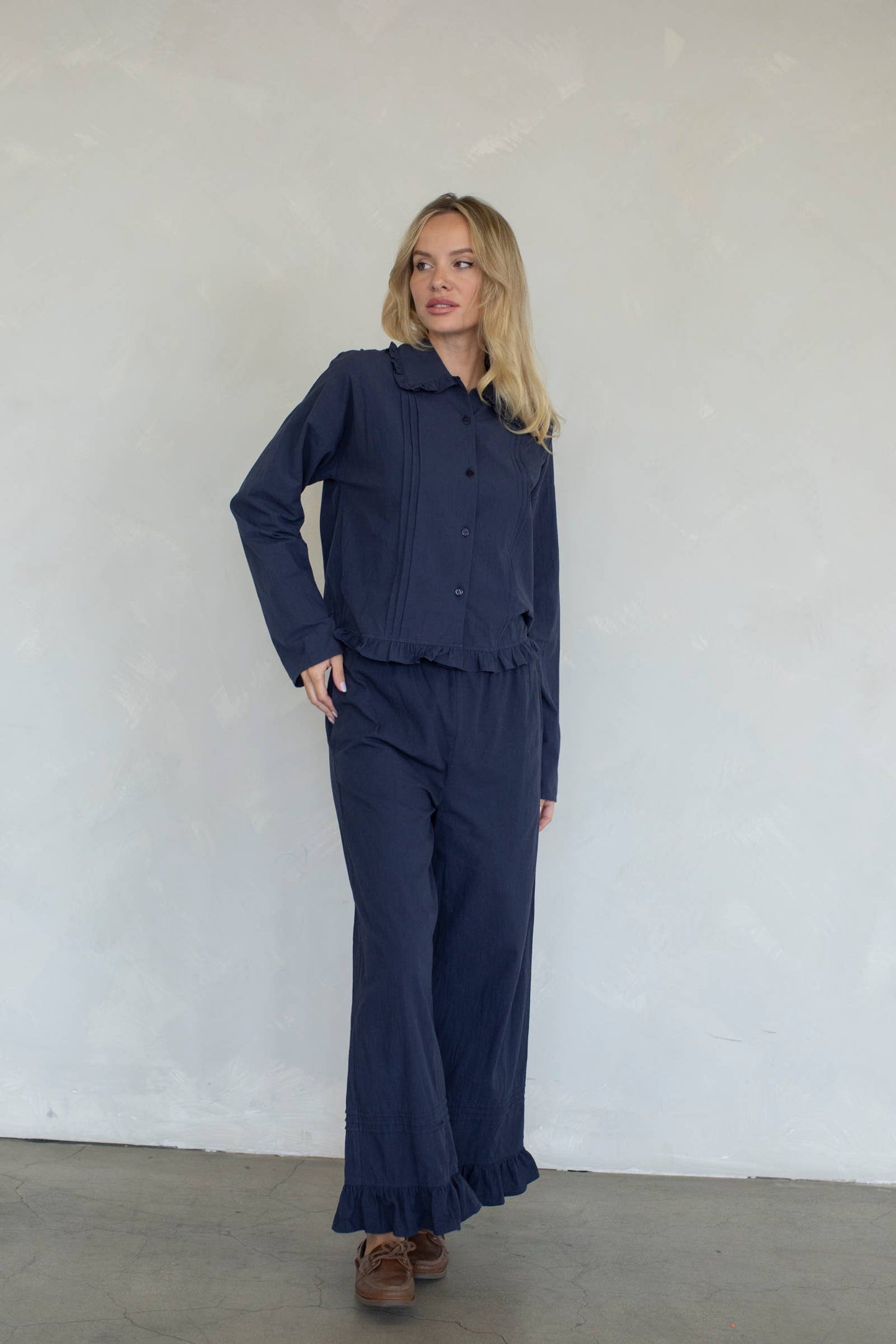 Talia Pants: Ivory / M