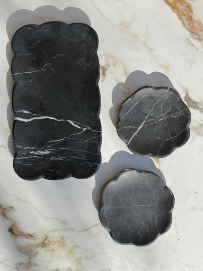 Black Marble Tray