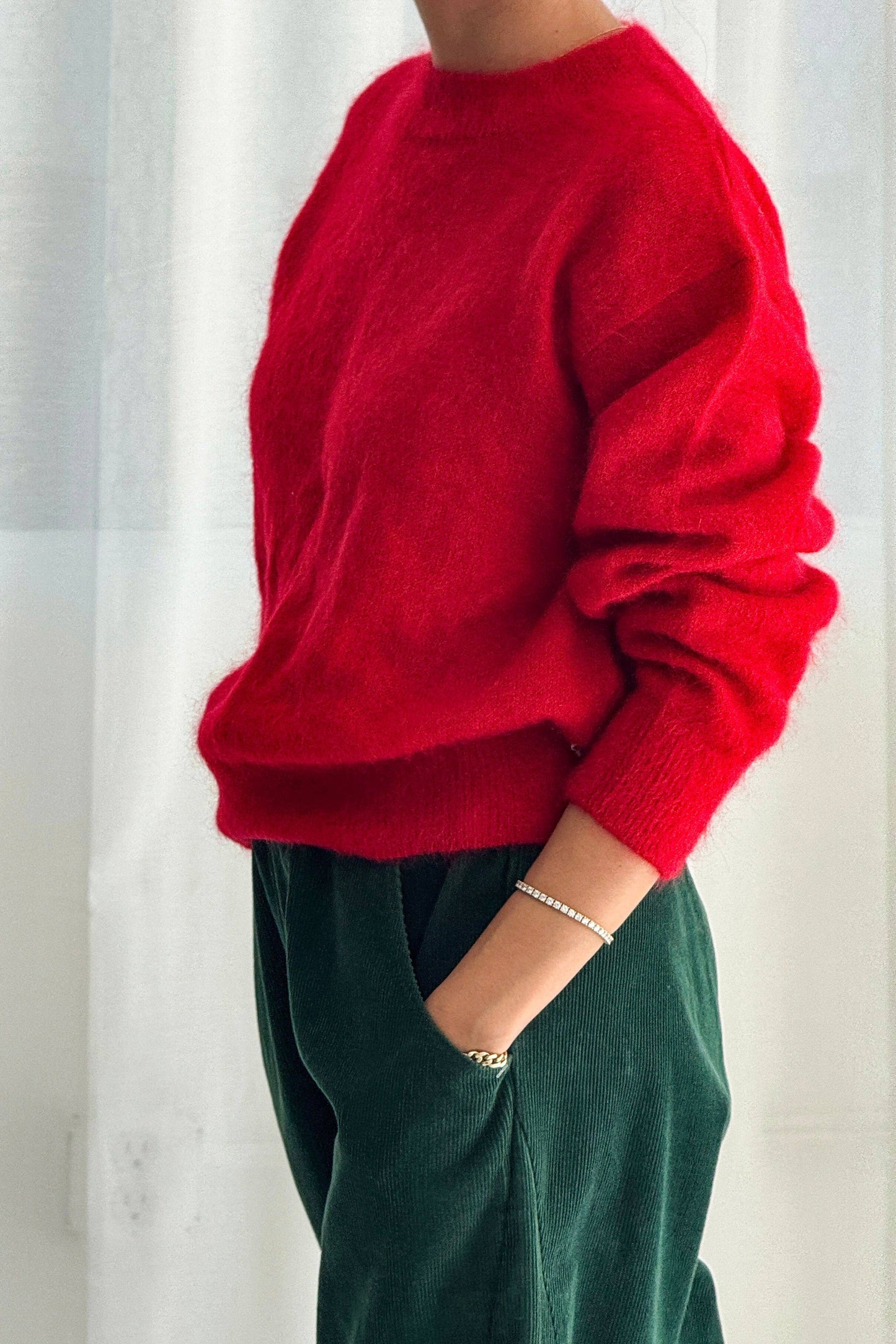 Finn Mohair Sweater | Red