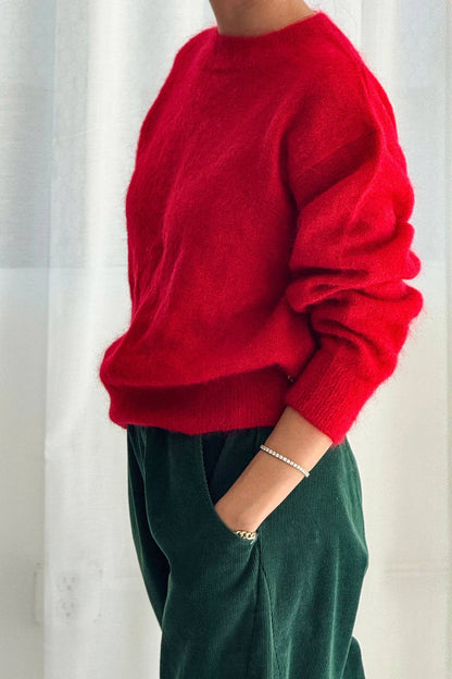 Finn Mohair Sweater | Red