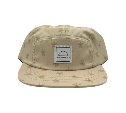 Printed Five-panel cap in Poppy: Youth