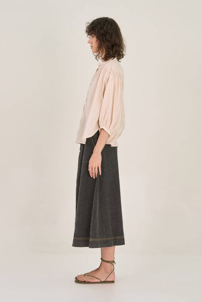 WIDE SLEEVE BLOUSE: ECRU / Contemporary / LARGE