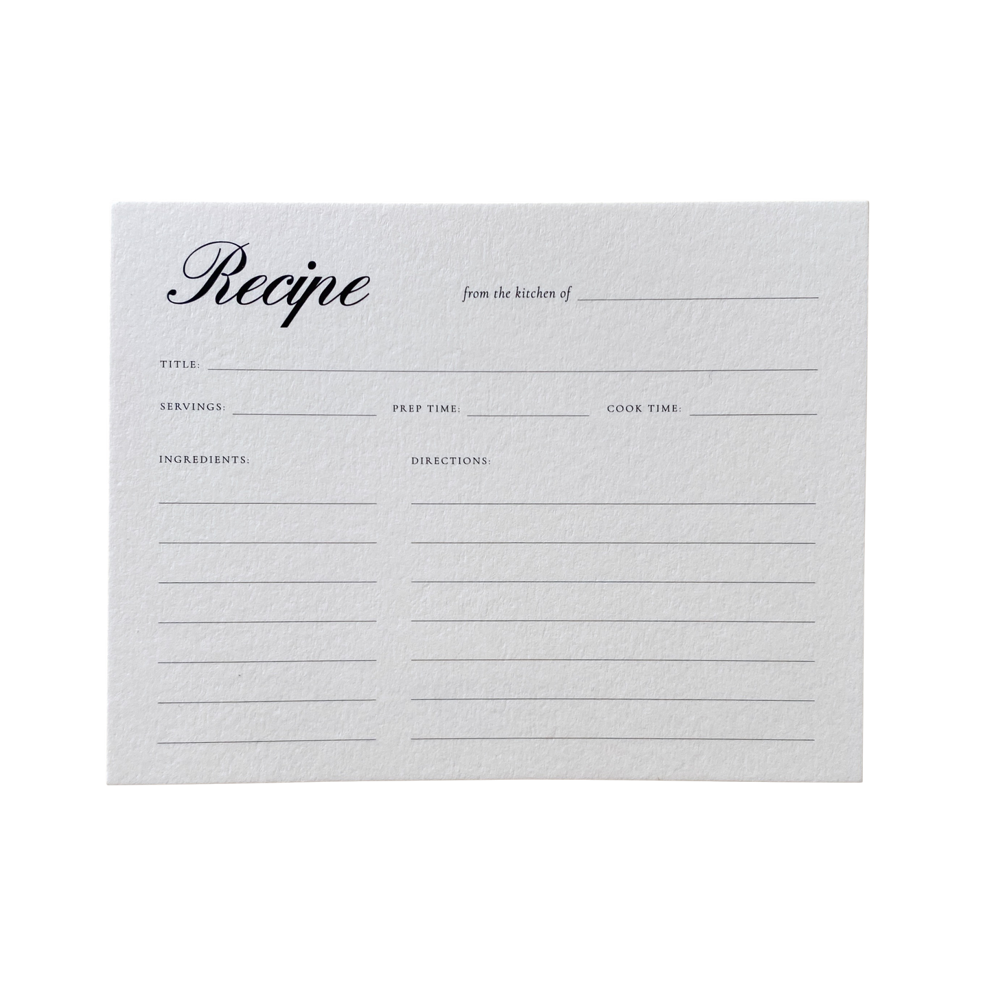Recipe Cards | Set of 12