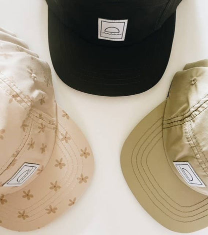 Printed Five-panel cap in Poppy: Youth