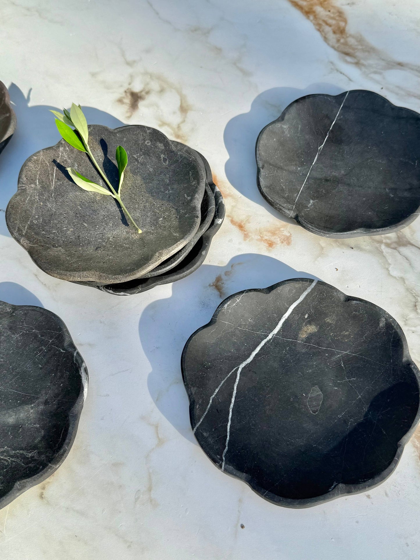 Belle Black Marble Tray