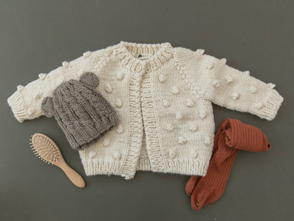 Popcorn Cardigan | Cream