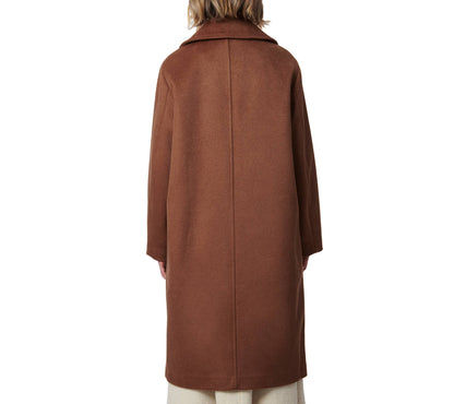 Wool Trench Coat: Cigar / Medium