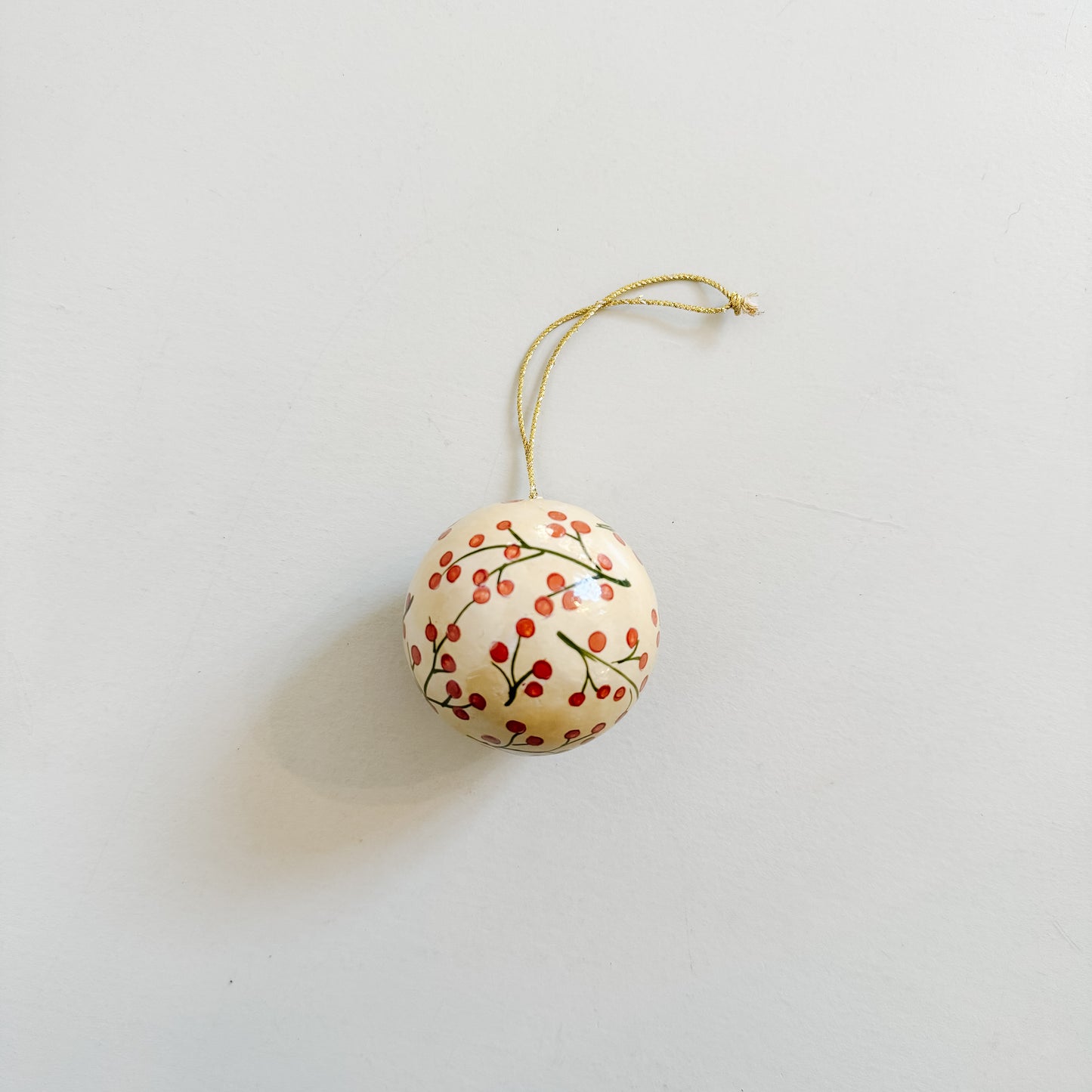 Berry Paper-Mache Ornament | 2"